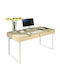 Birou Maple Din Lemn Bej Cu Picioare Metalice 100x48x75cm EO403,2A