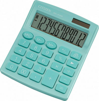 Citizen SDC-812NR Calculator 12 Digits in Green Color