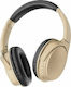 MS-K10 Ασύρματα Bluetooth Over Ear Ακουστικά Χρυσά