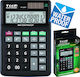 TooR Toor Calculator 12 Digits in Black Color 1pcs