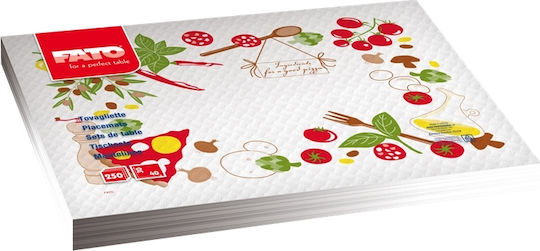 Fato Platz Matten Pizza Chef Mehrfarbig 40x30cm 250Stück