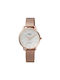 Q&Q Watch with Pink Gold Metal Bracelet