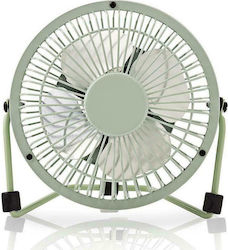 Nedis Metal Mini Fan Ανεμιστηράκι USB Green