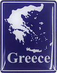 Adhesive Flag with Enamel Coating for Car Greece