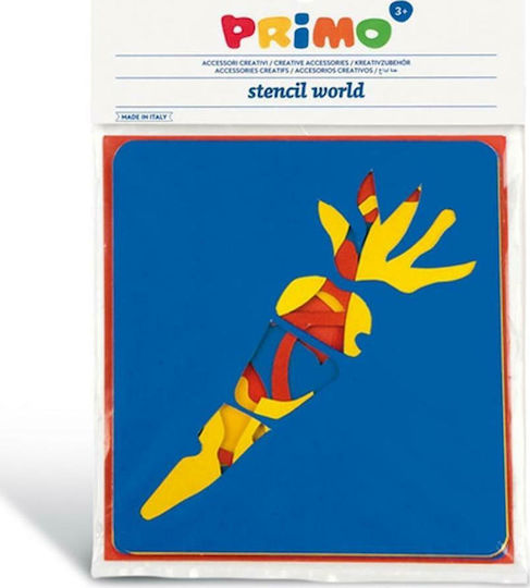Primo Στένσιλ Ζωγραφικής Λαχανικά Σετ 6 Τεμ. 14x15cm
