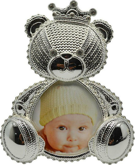 Ankor Ankor Kinder Fotorahmen Versilbert in Silber Farbe 9x9cm