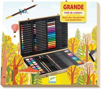 Djeco Colouring Set in Case Μεγάλο Σετ Ζωγραφικής 36x27cm