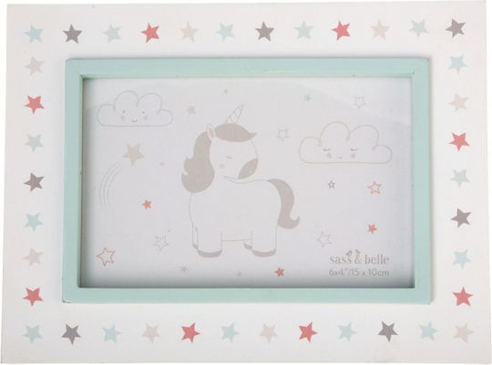 Sass & Belle Monokeros Me Asterakia Kinder Fotorahmen Hölzernes Türkis 15x10cm Sass & Belle Monokeros Me Asterakia Kinder Fotorahmen Hölzernes Türkis 15x10cm