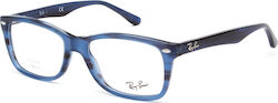 Ray Ban Κοκκάλινος Σκελετός Μπλε RB5228 8053