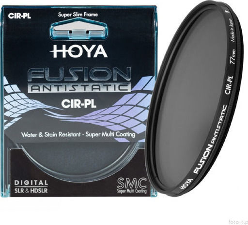 Hoya Fusion Antistatic Филтър CPL с диаметър 52мм с покритие MC за фотоапаратни обективи YSCPL052