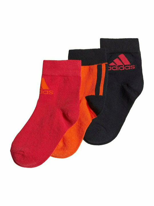 Adidas Παιδικά Σοσόνια για Αγόρι Πορτοκαλί 3 Ζευγάρια
