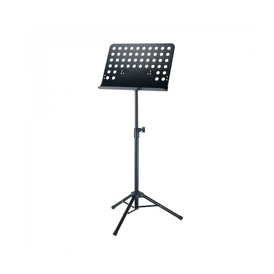 Soundsation STMS-200 Notenständer Orchester Höhe 94-142cm Schwarz mit Tragetasche
