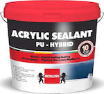 Berling Acrylic Sealant PU Hybrid Ελαστομερές Ακρυλικό Επαλειφόμενο Στεγανωτικό Πολυουρεθάνης 10lt Λευκό