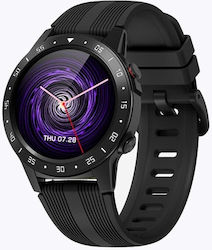 Lemfo M5S Smartwatch mit SIM und Pulsmesser (Schwarz)