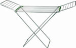 Aluminum Folding Floor Clothes Drying Rack with Hanging Length 18m