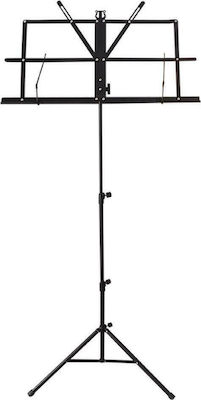 Audio Master MS1 Music Stand Height: 46-130cm Black with Carrying Bag