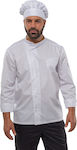 Axon Comfort Chef Long Sleeve Polycotton Jacket White