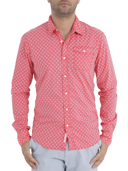 Scotch & Soda Men's Shirt Long Sleeve Cotton Pi...