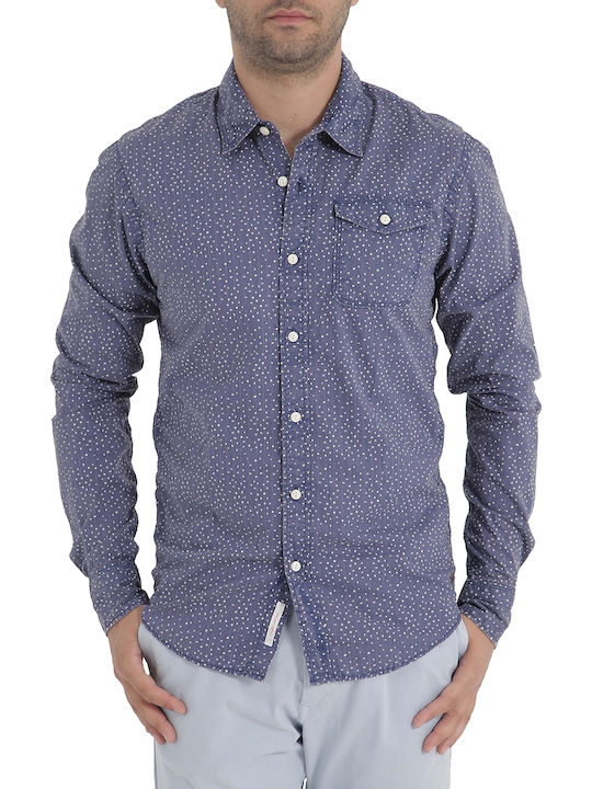 Scotch Cămașă Bumbac Regular Fit Albastru Marin Scotch Cămașă Bumbac Regular Fit Albastru Marin