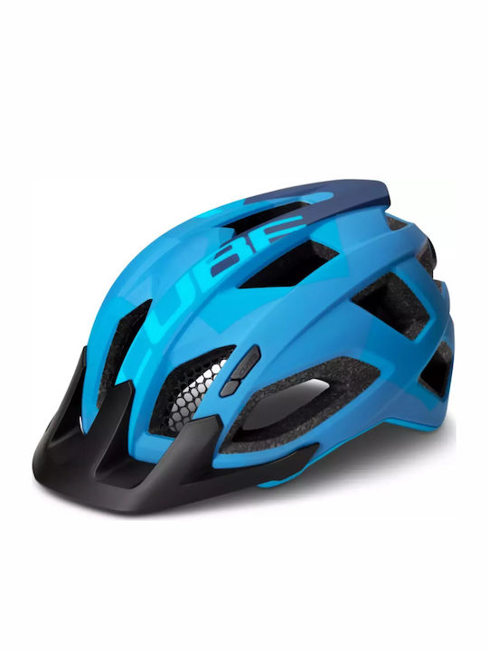 CUBE Pathos Art Bicycle Helmet Mountain Blue