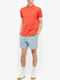 Ralph Lauren Men's Short Sleeve T-shirt Turtleneck Orange