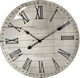 Espiel Silent Antique Wall Clock Polyresin Ecru Ø50.6cm