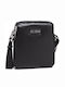Dan Leather Men's Shoulder / Crossbody Bag Black