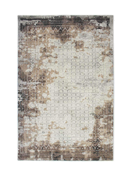 9362 Rug Rectangular Damask Beige Grey