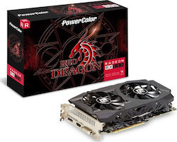 PowerColor Radeon RX 580 8GB GDDR5 Red Dragon Κάρτα Γραφικών PCI-E x16 3.0 με HDMI και DisplayPort