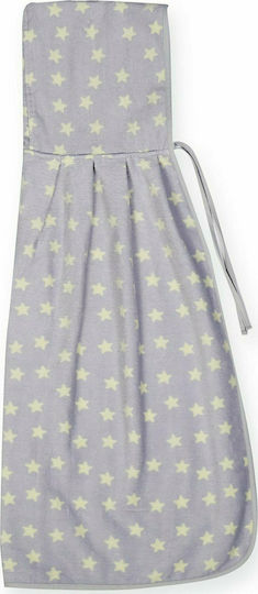 Nef-Nef Homeware Βρεφική Κάπα-Μπουρνούζι με Κουκούλα Kindergarden Γκρι 75x75εκ.