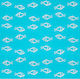 PaperQ Dama White Fish Tablecloth Light Blue 10...
