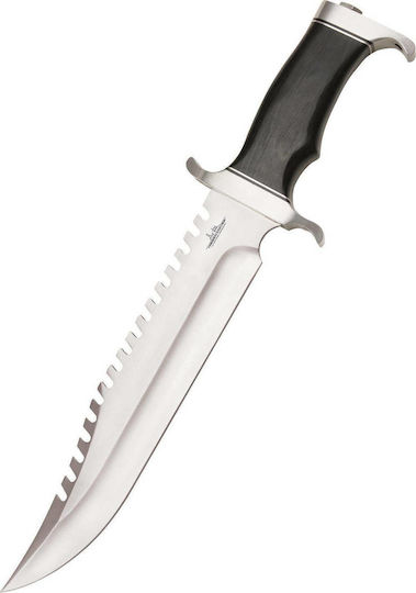 United Cutlery Gil Hibben Survival Bowie Μαχαίρι Επιβίωσης Μαύρο σε Δερμάτινη Θήκη
