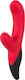 Javida Nubby Silicone Rabbit Vibe Δονητής Rabbit 19cm Κόκκινος