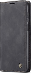 Caseme 013 Series Synthetic Leather Book Black (Redmi Note 9S / 9 Pro / 9 Pro Max)