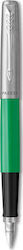 Parker Writing Pen Medium Green made of Steel with Blue Ink 2110195