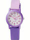 Q&Q Kids Analog Watch with Rubber/Plastic Strap Lilac