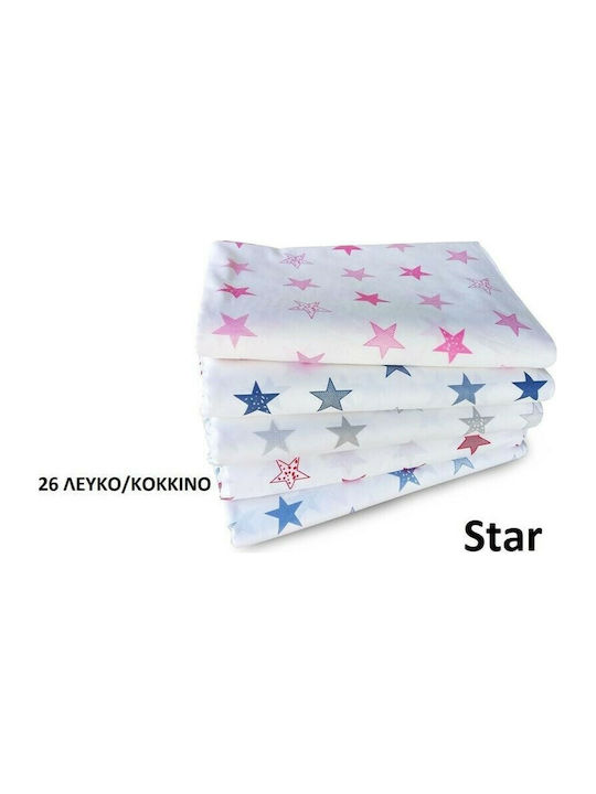 Dimcol Duvet Crib Cotton Star Multicolour 120x160cm