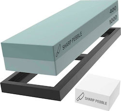 Sharp Pebble Grit 400/1000 Double Sharpening Stone 18x6x3.3cm