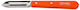 Opinel Les Essentiels Νο115 Fruit & Vegetable Peeler/Cleaner made of Stainless Steel Orange