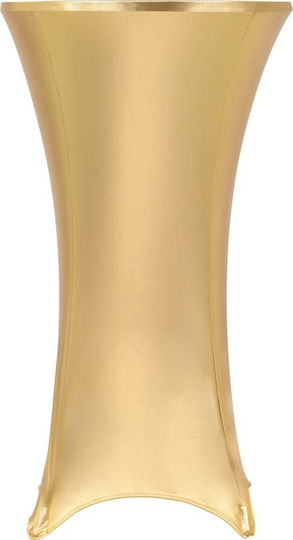 vidaXL Elastic Table Cover Gold Ø80cm 2pcs