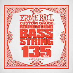 Ernie Ball Custom Gauge Corzi Pentru Bas Electrică Coardă Unică Nichel Wound 135" Ernie Ball Custom Gauge Corzi Pentru Bas Electrică Coardă Unică Nichel Wound 135"