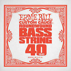 Ernie Ball Custom Gauge Corzi Pentru Bas Electrică Monostrung Nichel Wound 40" Ernie Ball Custom Gauge Corzi Pentru Bas Electrică Monostrung Nichel Wound 40"