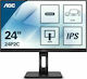 AOC 24P2C IPS Monitor 23.8" FHD 1920x1080 με Χρόνο Απόκρισης 4ms GTG