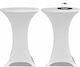 vidaXL Elastic Table Cover White Ø80cm 2pcs