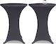 vidaXL Elastic Table Cover Gray Ø70cm 2pcs