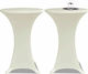 vidaXL Elastic Table Cover Beige Ø80cm 2pcs