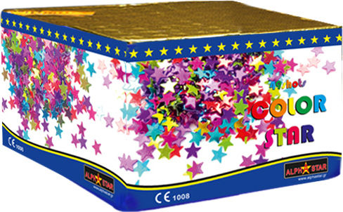 Alpha Star Fireworks 49 shots Color Stars Aerial Firework with 49 Shots & Duration 55 Seconds Red