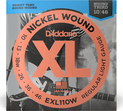 Daddario XL Nickel Wound Third Regular Light 10-46