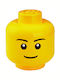 LEGO Παιδικό Κουτί Αποθήκευσης από Πλαστικό Head Κίτρινο 10x10x11cm