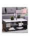 Rectangular Coffee Table Bert Wooden with Wheels White L101xW60xH45cm.
